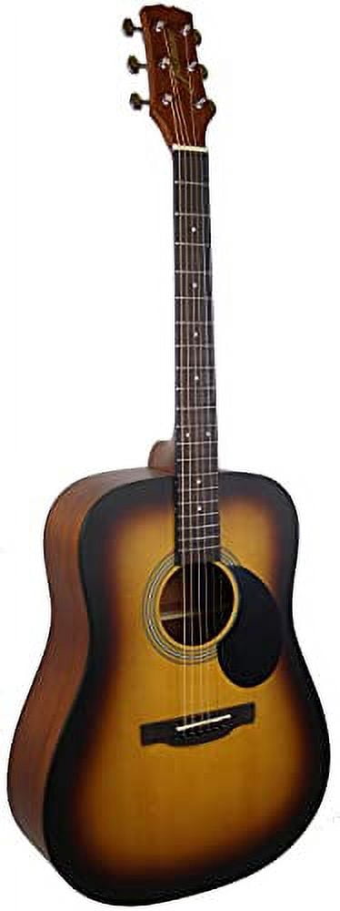 Jasmine S35 Dreadnought Acoustic Guitar - Matte Sunburst w/ Gig Bag