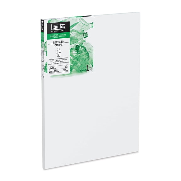 Liquitex Recycled Canvas, Traditional, 16" x 20" White