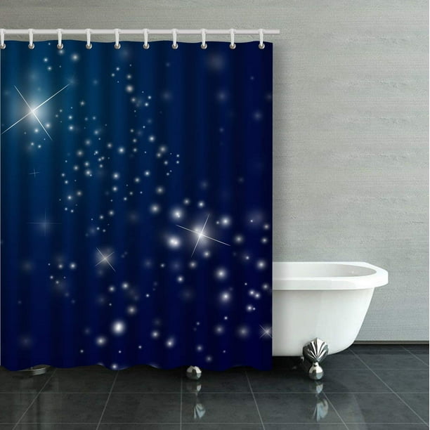 WOPOP Abstract Starry Night Sky Shower Curtain Bathroom Curtain 60x72