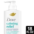 thumbnail image 3 of Dove Damage Therapy Derma 2in1 Shampoo & Conditioner for Flaky Scalp Calming Relief with Pyrithione Zinc and Aloe Vera, 18 Fl Oz, 3 of 12