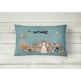thumbnail image 2 of Carolines Treasures CK7870PW1216 West Siberian Laika Spitz Sweet Home Canvas Fabric Decorative Pillow 12H x16W, 2 of 4
