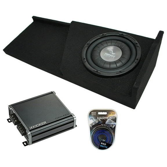 2007-2013 Chevy Silverado Ext Cab Truck Harmony F124 Single 12 Sub Box & CXA4001