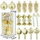 thumbnail image 3 of Set de adornos para árbol de Navidad 15 piezas | Bolas decorativas de 6 cm, piñas, diseños de caramelos | Decoraciones colgantes para fiestas festivas y regalos | Variados adornos navideños, 3 of 5