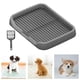 thumbnail image 5 of Inodoro para perros, mantiene las patas y el suelo limpios, inodoro para mascotas, entrenador para ir al baño con pala Gris, 5 of 7