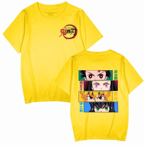 Duoxingbao Japanese anime New cross-border hot-selling Demon Slayer printed fashion couple short-sleeved T-shirt