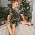 thumbnail image 4 of Fotbe Ferocious Dinosaur Pijama Estampada de 2 Piezas para Niños – Ropa de Dormir de Manga Corta Cómoda para Niños y Niñas, Camiseta y Shorts de Algodón-3X-Large, 4 of 6