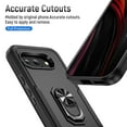 thumbnail image 6 of for Google Pixel 9A Case, Slim Fit Military Grade Drop Tested Dual Layer Shockproof Case with 360 Ring Holder Kickstand Protective Rugged Car Magnetic Non-Slip Phone Case,Black, 6 of 10