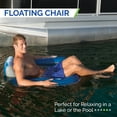 thumbnail image 3 of SwimWays Kelsyus Spring Float Pool Chair, Light Blue, 3 of 6
