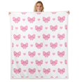 thumbnail image 1 of Erosebridal Bowknot Fleece Blanket for Teens, Princess Ribbon Sherpa Throw, Cartoon Decor, 30x40, 1 of 7