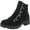 Black, variant on Womens Day Time Faux Suede Lugged Sole Ankle Boots