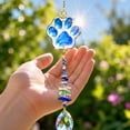 thumbnail image 6 of Crystal Suncatcher Prism Hanging Pet Memorial Gift for Loss of Cat Or Dog Window Decorations Rainbow Decorations Gold Paw Print Home Decor, 6 of 9