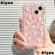 thumbnail image 2 of Nuevo 11 flor teléfono caso Rosa hembra plusiPhone14promax conejo transparente para Apple 1213 PAQW, 2 of 4