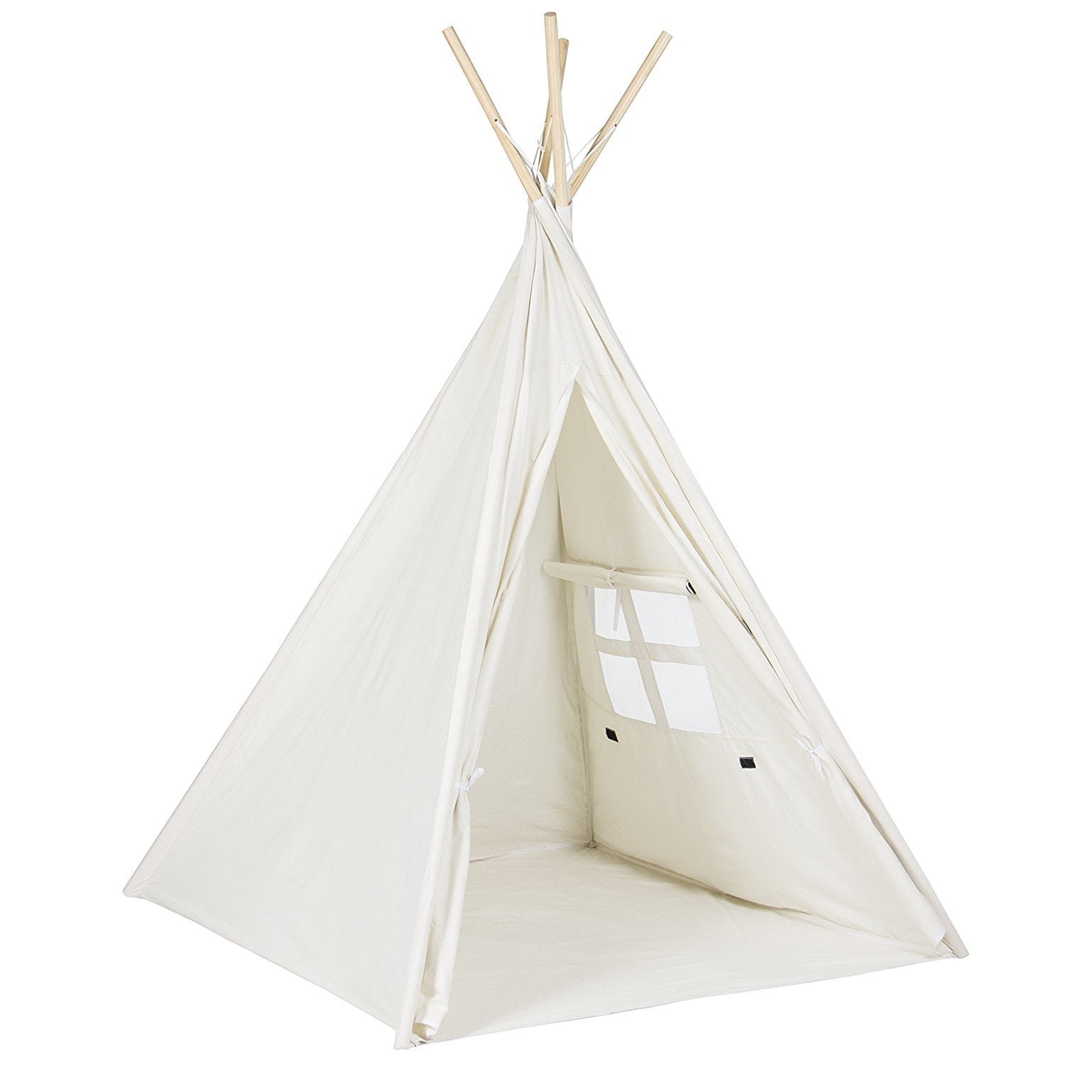 Lavievert Indian Canvas Teepee Children Playhouse Kids Play Tent for Indoor or for sale online 