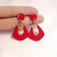 thumbnail image 5 of nouvel An Rouge Festive Boucles D'oreilles Femmes Viento chino Temprament Long Net Rouge Boucles D'oreilles Nouveaux Accessoires Tendance, 5 of 5