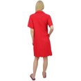 thumbnail image 2 of Bimba Chemise de Nuit pour Femme à Col Cranté Turquoise Robe de Nuit avec Poches-24, 2 of 6
