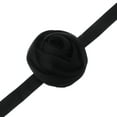 thumbnail image 4 of Unique Bargains 1Pc Choker Necklace Delicate Satin Rose Tie Wrap Around Wrist Bracelet Black, 4 of 6