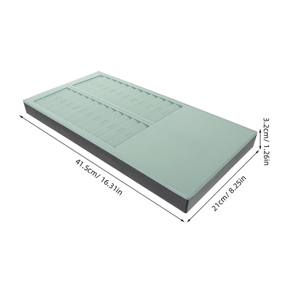 2-Pack Plastic Wall-Mounted Card Holders, Vertical Slot Organizer for Office, Attendance, Business and ID Cards