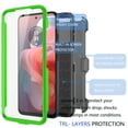 thumbnail image 4 of For Motorola Moto G Power 5G 2024 Case, Takfox Heavy Duty Rugged Defender Full Body Protection Phone Case Cover with Swivel Belt Clip Holster & Built in Screen Protector - Green, 4 of 9