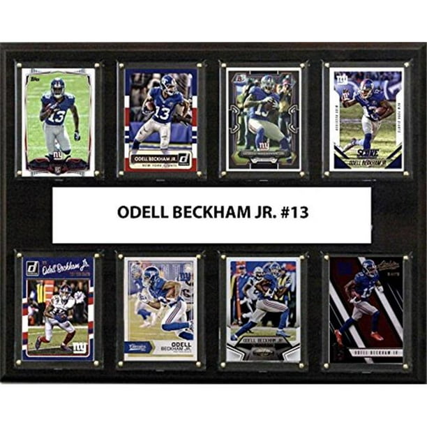 C & I Collectables 1215BECKHAM8C 12 x 15 Po. Odell Beckham Jr. NFL New York Géants 8 Carte Plaque