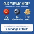 thumbnail image 5 of (12 pack) Happy Baby Organics, Stage 2 Organic Baby Food, Apples, Blueberries & Oats, 4oz Shelf Stable Pouch, 5 of 11