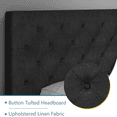 thumbnail image 5 of 4 Ever Winner Twin Upholstered Platform Bed Frame with Adjustable Button Tufted Headboard, Dark Gray, 5 of 8