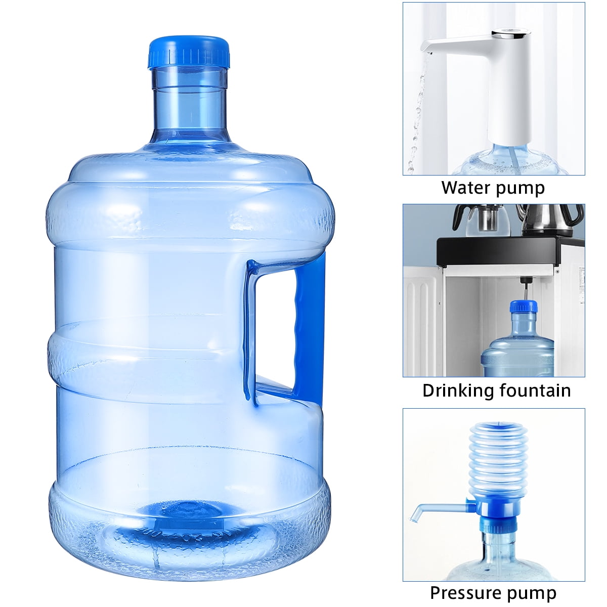 Plastic Water Jug, 1.5 Gallon Water Bottle Reusable Handheld Water Kettle Outdoor Hiking Water Container