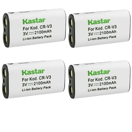 Image of Kastar CR-V3 Battery 4-Pack Replacement for Olympus C-2040 Zoom C-2040Z C-21 C-2100 C-2100UZ C-211 C-211Z C-220 C-3000 C-3000Z C-3020 C-3020Z C-3030 C-3030Z C-3040 C-3040Z C-310 Camera