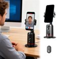 thumbnail image 1 of BotaniNest Built In AI Camera Smart Auto Tracking Phone Stand 360° Rotating Auto Face Tracking Tripod Body Tracking Gimbal Stand Gesture Control And Bl Uetooth Remote Portable No App, 1 of 7