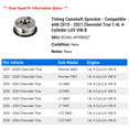 thumbnail image 2 of Timing Camshaft Sprocket - Compatible with 2015 - 2021 Chevrolet Trax 1.4L 4-Cylinder LUV VIN B - AC Delco, 2 of 2