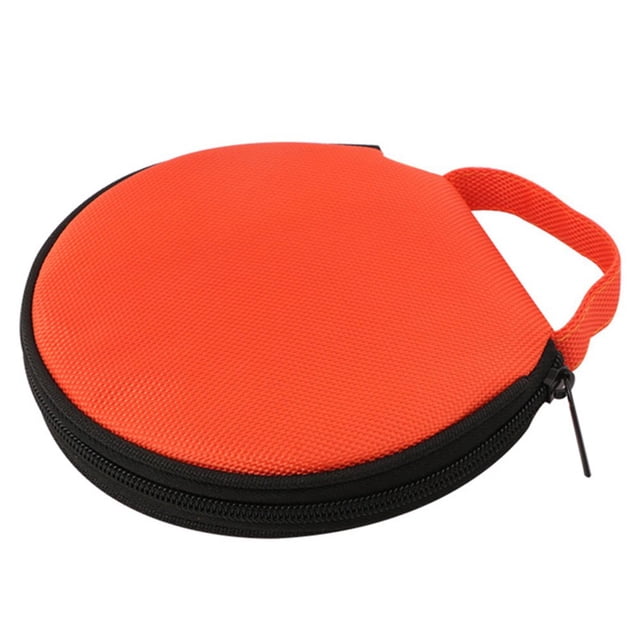 20 CD / DVD Case Hard Plastic CD Pockets Storage Protective DVD Storage CD Bag for Travel Storage Pouch Orange