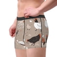 thumbnail image 3 of Wukai Chicken Print Men’s Underwear Breathable Boxer Briefs,&nbsp;Moisture Wicking & Breathable-XX-Large, 3 of 7