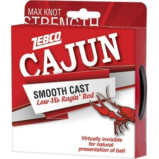 Zebco Cajun Line Smooth Cast Fishing Line, Low Vis Ragin' Red, 14-Pound  Tested 