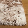 thumbnail image 3 of SAFAVIEH Cloud Arlo Abstract Shag Area Rug, Ivory/Brown, 5'3" x 7'7", 3 of 7