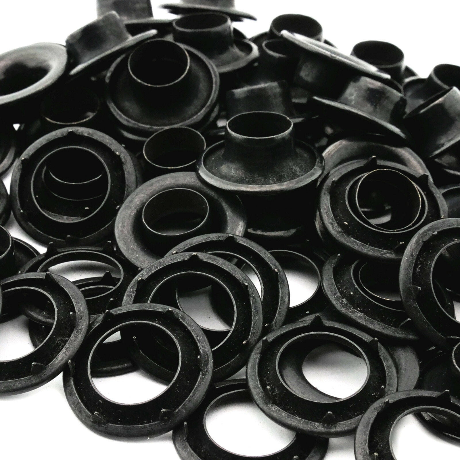 Osborne 25 Sets Black Grommets & Plain Washers #B1-5 C.S 5/8 Hole