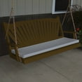 thumbnail image 1 of A &amp; L Furniture Yellow Pine Fanback Porch Swing, 1 of 3