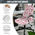 thumbnail image 6 of HELLHERO Starfish Seashell Print Office Chair Cover, Stretchable Elastic Desk Chair Cover, Dustproof Seat Slipcover for Office Chair, Pink, 6 of 7