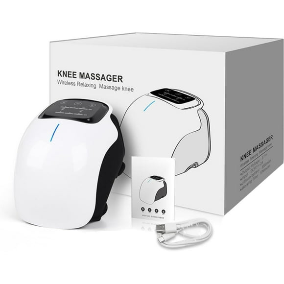 Nouveau 2025 Levide Masseur de Genou 4 en 1, Masseur de Genou Électrique Sans Fil, avec Chaleur et Vibration, pour Épaules et Genoux