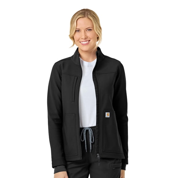 Carhartt Rugged Flex Scrubs for Women, Bonded Fleece Jacket
