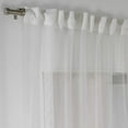 thumbnail image 4 of 3S Brother's White Lace Sheers Dots Pattern Curtains Extra Long Set of 2 Panels Rod Pocket & Back Tab Home Décor Window Custom Made Drapes 10-30 Ft. Long -Made in Turkey Each Panel (100"W x 240"L), 4 of 5