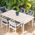 thumbnail image 2 of Orange Branches Table Cloths for 4 Foot Rectangle Tables, Modern Abstract Art Forest Silhouettes Patio Waterproof Elastic Fitted Tablecloths, Washable Rectangular Table Cover for Camping, 2 of 8