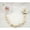 Beige, variant on Diamond Pacifier Clip with Stunning Bling Beads and Pearls