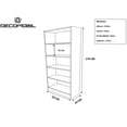 thumbnail image 5 of Librero Gabinete para Hogar U Oficina DECOMOBIL BLANCO ABSOLUTO LBC-180X24-BA, 5 of 5