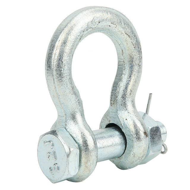 High Strength Lifting Shackle, Alloy Steel Anchor Bow Type, Resistant, 4 Optional, Galvanized Surface Treatment, Fine Workmanship, Ship Lifting Machine Parts, Heavy Duty