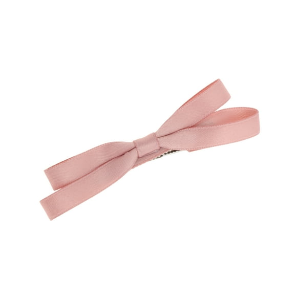 Unique Bargains 1 Pc Bow One Hair Clips Hairdo Clip for Home Pink