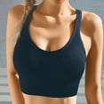thumbnail image 5 of Women Sports Bra 2024 Workout Tank Padded With Built In Shelf Yoga Bra Strappy Sports Bra Strapless Bra for plus Size Women Sports Brawls for Women Womens plus Size Bras Seamless Sports Bra Back Bra, 5 of 6