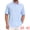 Light Blue, variant on DARING DIVA Men's Printed Short Sleeve Lightweight Breathable Polo Shirts S Blue