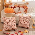 thumbnail image 4 of Fall Pillow Covers 18x18 Set of 2 White Orange Pumpkin Autumn Thanksgiving Harvest Farmhouse Decorations for Outdoor Throw Pillow for Home Couch HT-001A, 4 of 6