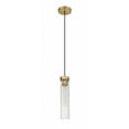 thumbnail image 2 of 740P-RB-Z-Lite-Beau - 1 Light Pendant In Modern Style-12.75 Inches Tall and 4.75 Inches Wide-Rubbed Brass  Finish    -Traditional Installation, 2 of 2