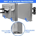 thumbnail image 3 of KANCOKIT Outdoor TV Cover 46inch, 600D Weatherproof Outside Television Protector for Outside Flat Screen TVs LED LCD OLED TV, Gray, 3 of 7