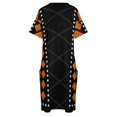 thumbnail image 4 of Disfraz de seis naranjas Alt vestido de bolsillo suelto para mujer ropa larga con velo ropa estética, 4 of 6